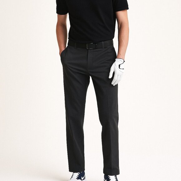 Nike Golf Dri-FIT Pants 36x30 Black Stretch Flat Front Performance Athletic - Picture 1 of 10